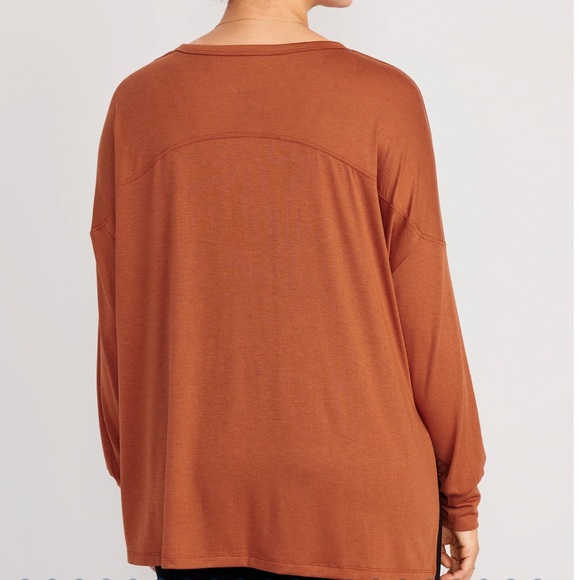 NWT OLD NAVY Oversized Boyfriend Tunic Sweatshirt Color: Umbria - - Picture 6 of 8